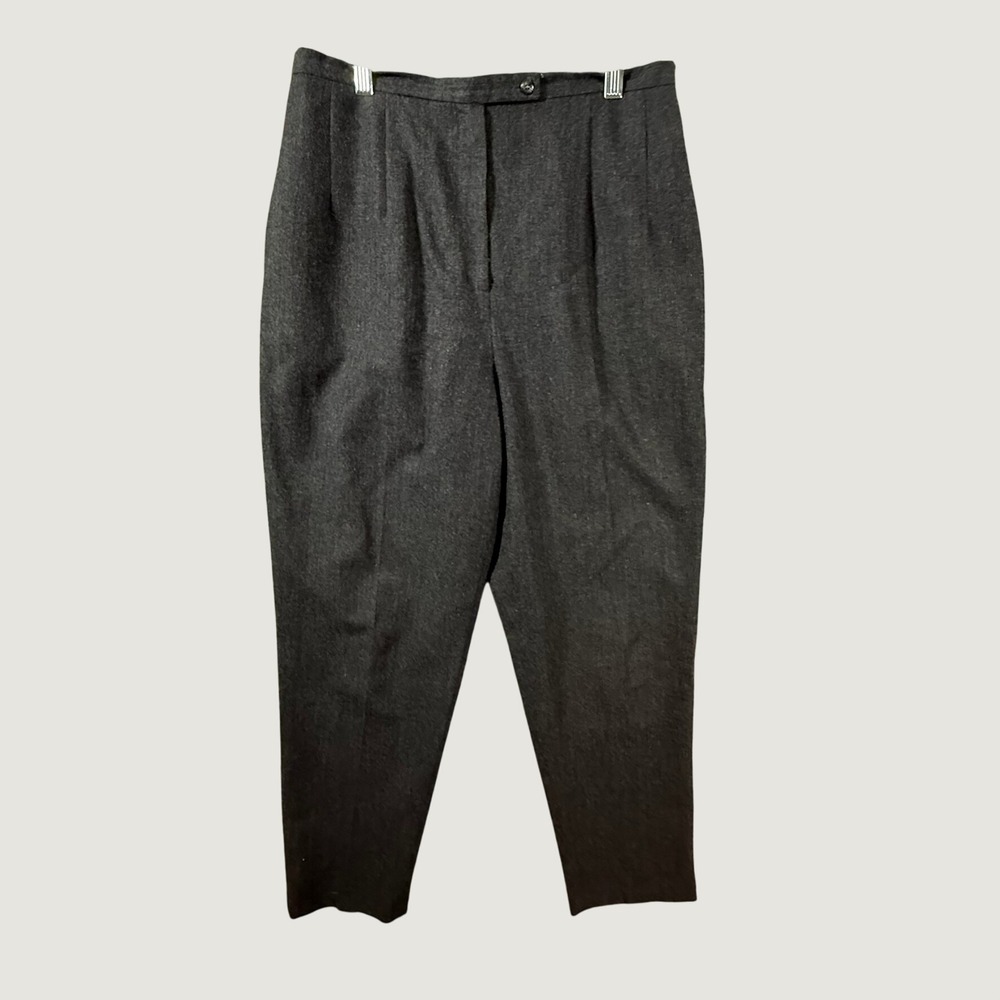Harve Benard Bernard Holtzman Wool Dress Pants Women's 12P Gray Career Petite